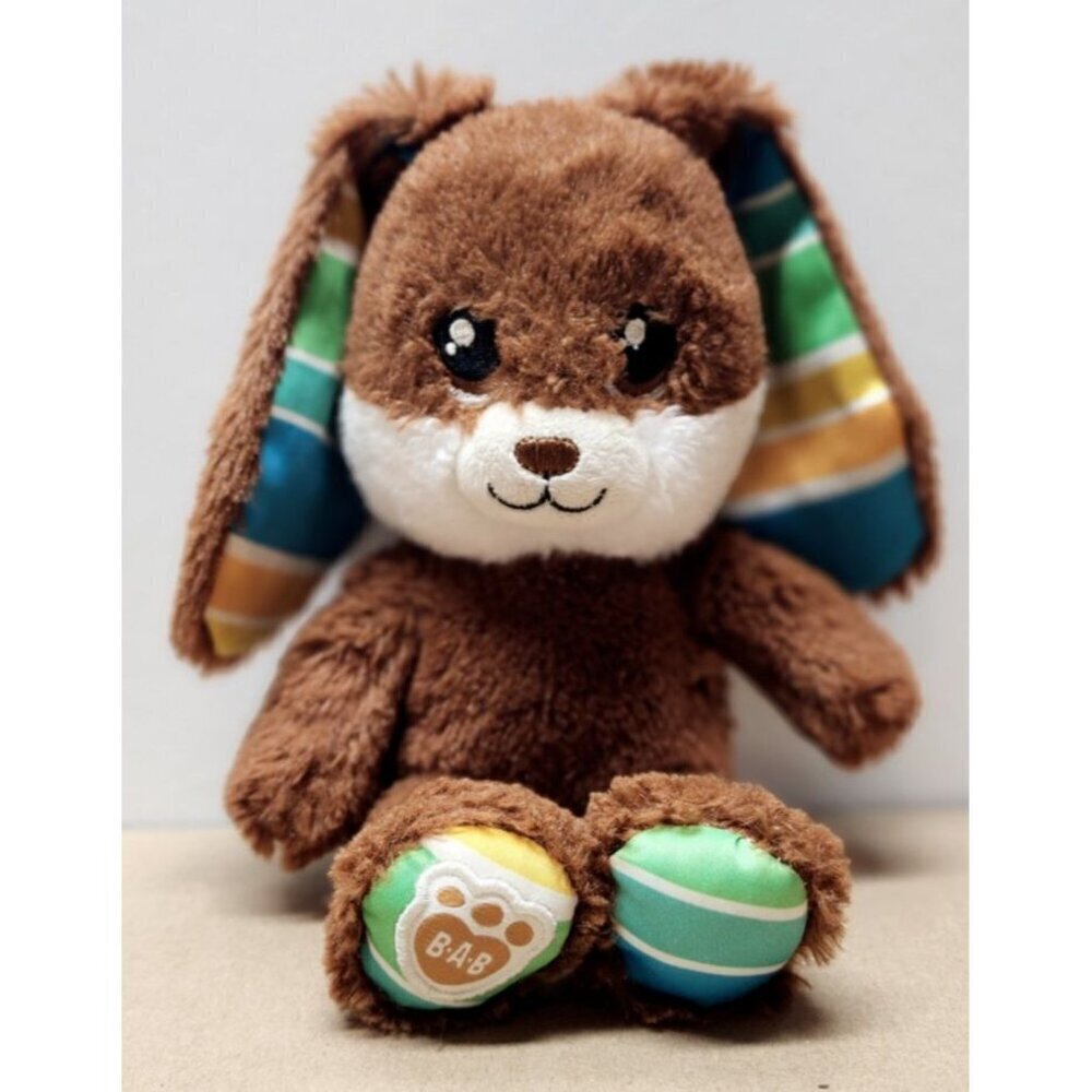 Build a Bear Buddies Small fry Bunny Rabbit 9 Inches Chocolate Striped Bunny